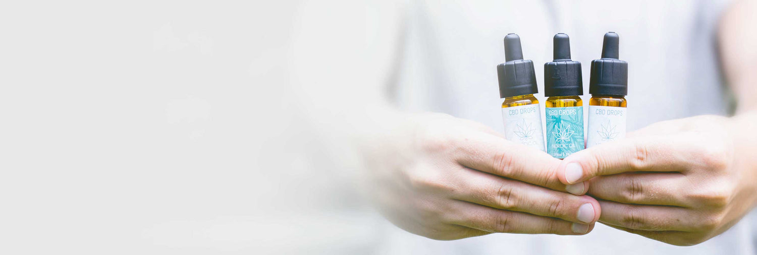 Nordic Oil CBD oliën (5%9 (15%) en (20) worden vastgehouden