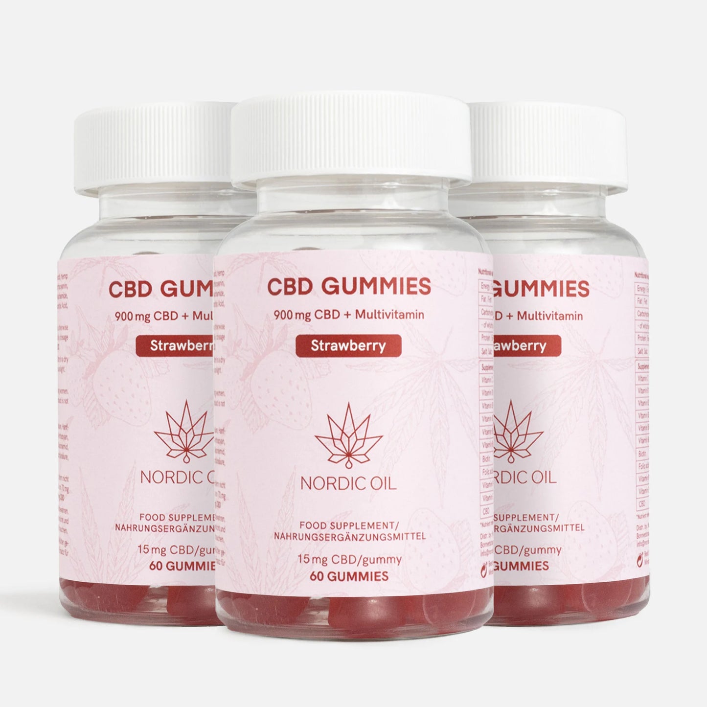 3FOR2: CBD Gummies (900mg) Strawberry