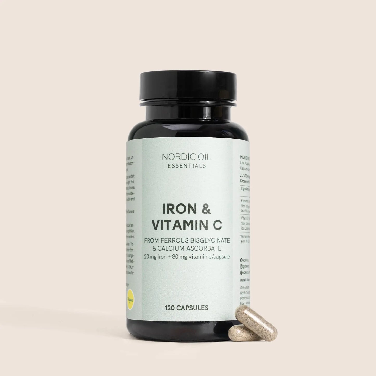 Iron and Vitamin C Capsules