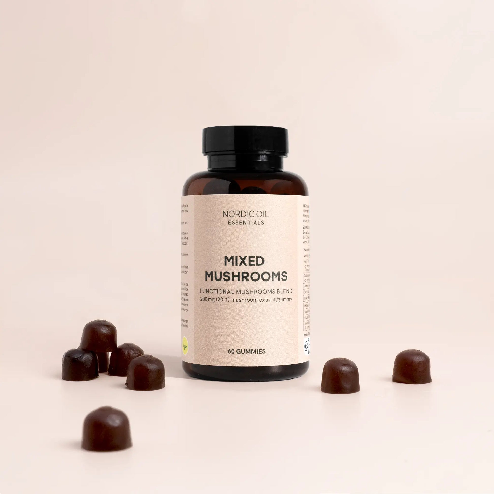 Een pakje Nordic Oil Paddenstoel Gummies