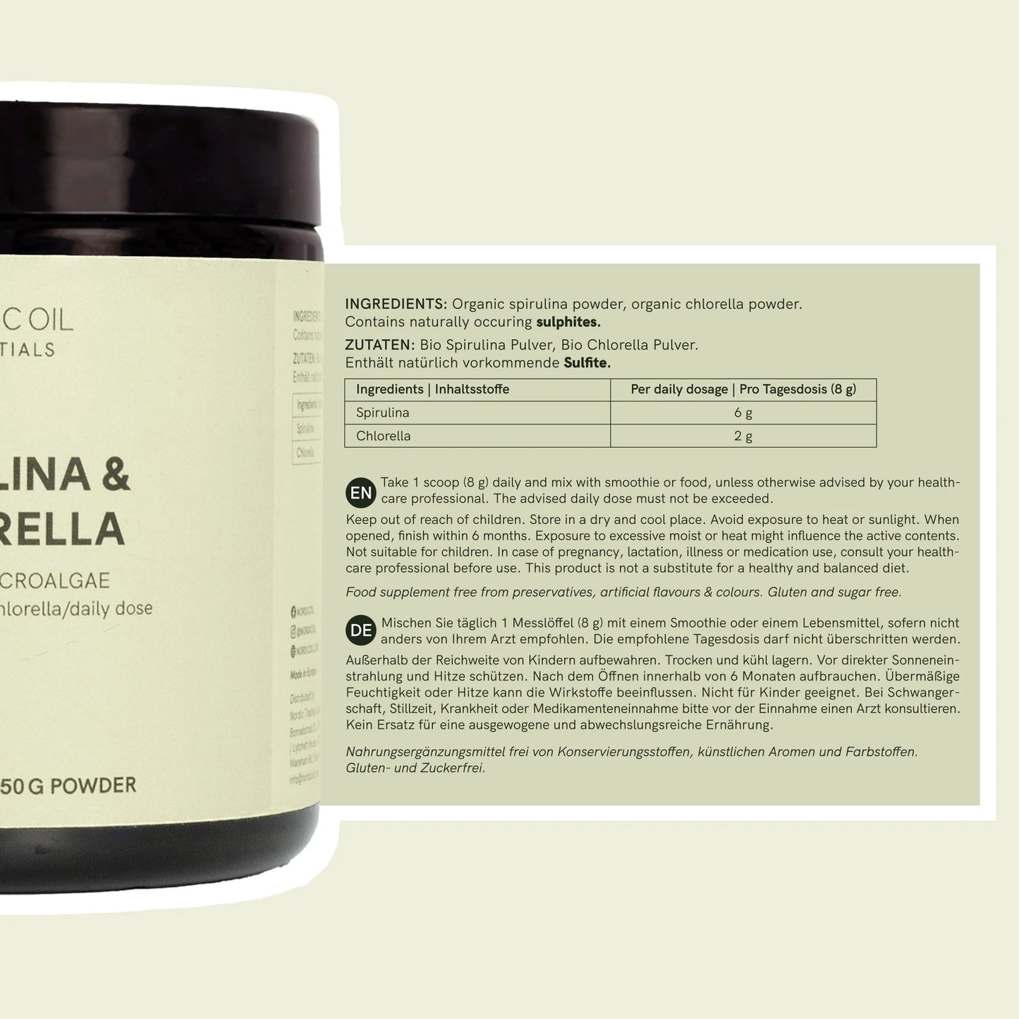 Spirulina-Chlorella-poeder