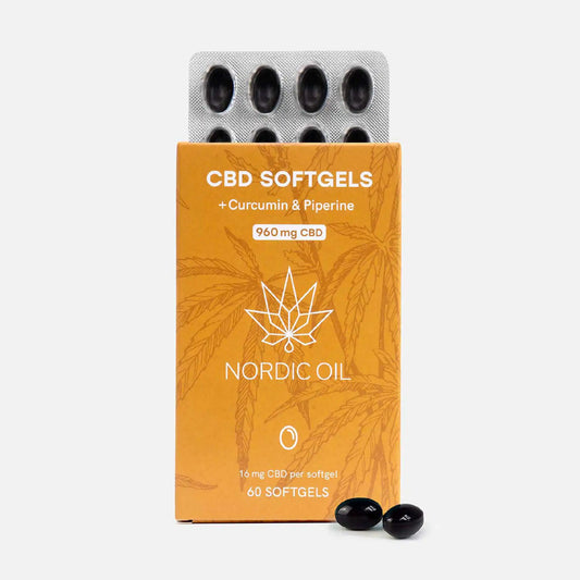 CBD capsules (960mg) met kurkuma
