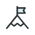 vlag op berg logo